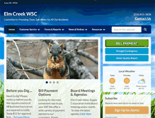 Tablet Screenshot of elmcreekwater.com